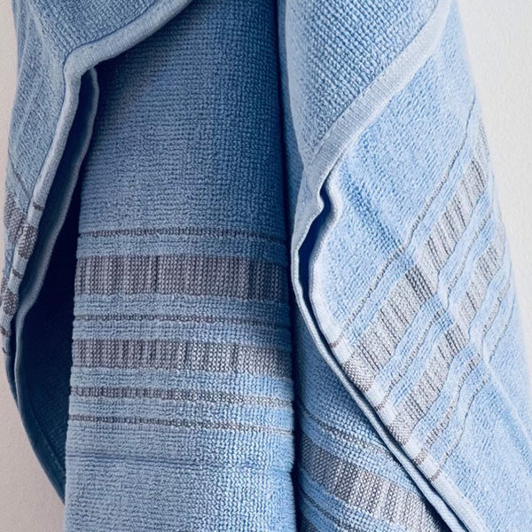 Hamamtuch Frottee / Hamamtuch Bio hellblau