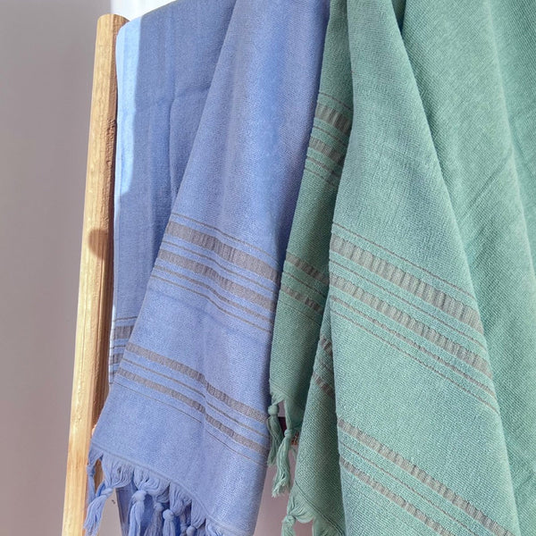 Hamamtuch Frottee / Hamamtuch Bio jadegrün