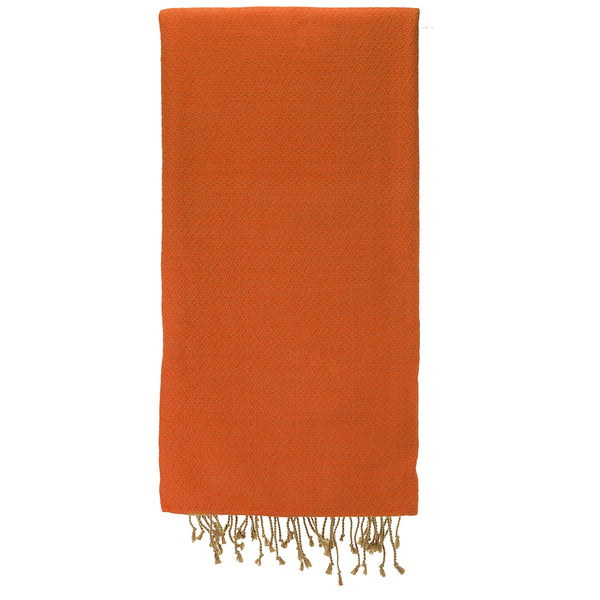 Hamamtuch Bio-Baumwolle Sand orange