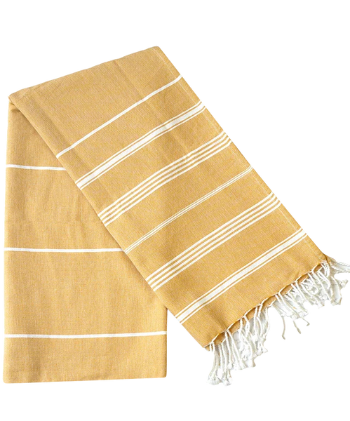 Hamamtuch Bio-Baumwolle "Fouta Hammam" gelb