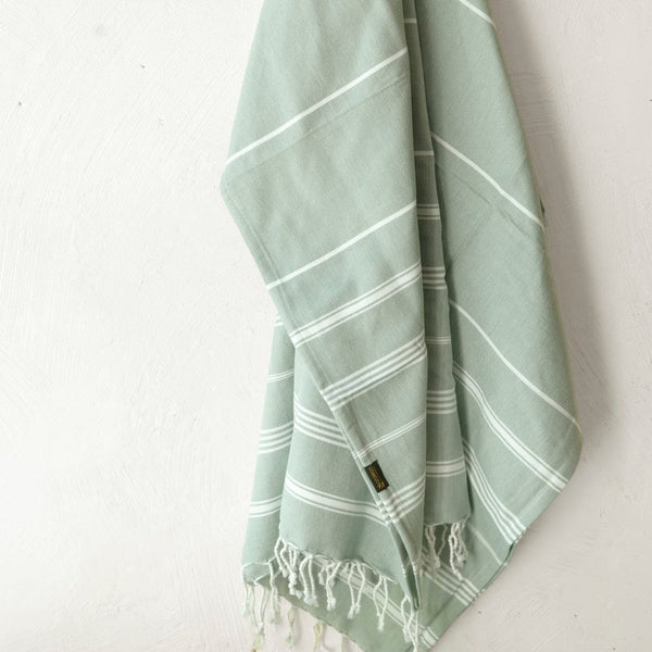 Hamamtuch Bio-Baumwolle "Fouta Hammam" hellgrün