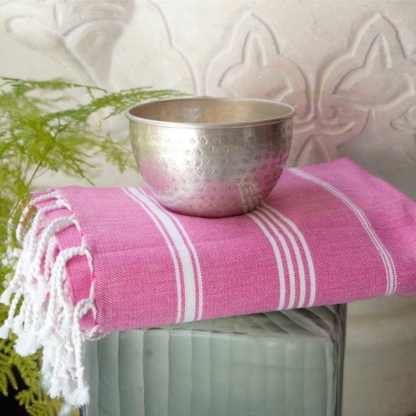 Hamamtuch Bio-Baumwolle "Fouta Hammam" pink