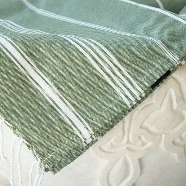 Hamamtuch Bio-Baumwolle "Fouta Hammam" tannengrün