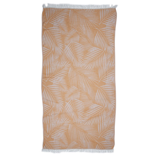 Hamamtuch Bio Palmae orange 100 % Bio-Baumwolle