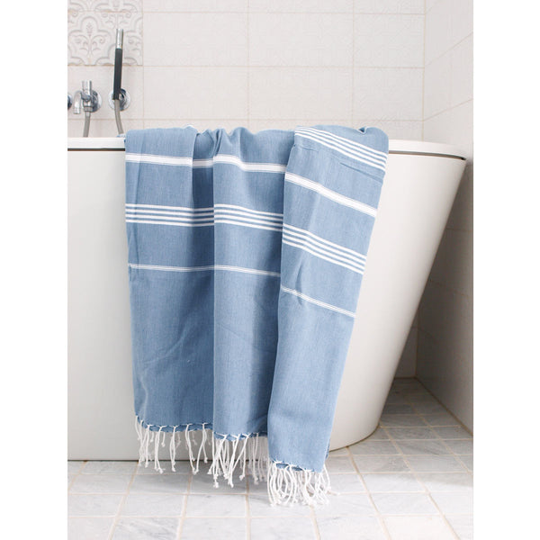 Hamamtuch XXL Classic rauchblau
