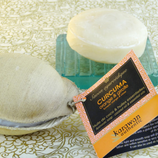 Ayurvedische Seife Kurkuma 100g von Karawan authentic