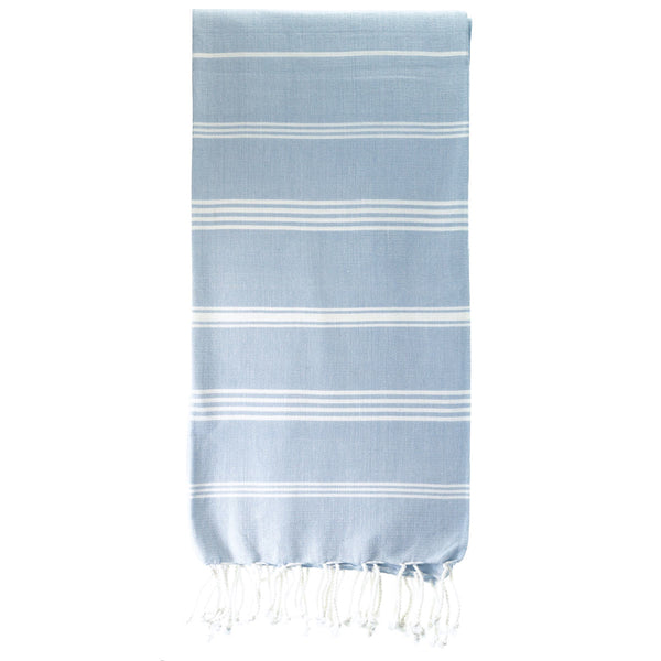 Hamamtuch Bio-Baumwolle von Karawan "Fouta Hammam" Hellblau