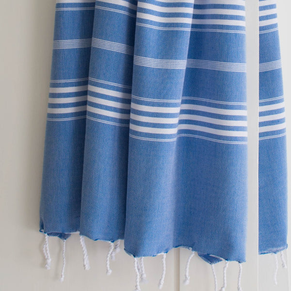 Hamamtuch Classic extralang mediterranes Blau 100x200 cm